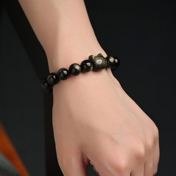 Natural Obsidian Bracelet - 图片 9