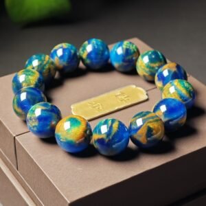 Snowy Mountain Heavy Floor Blue Porcelain Tian Xuan Bracelet