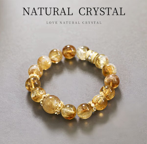 Natural Yellow Tower Crystal Bracelet - 图片 4