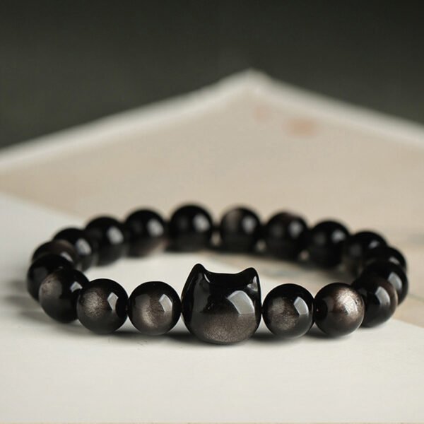Natural Obsidian Bracelet - 图片 3