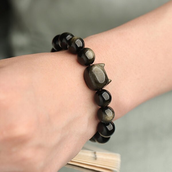 Natural Obsidian Bracelet - 图片 12