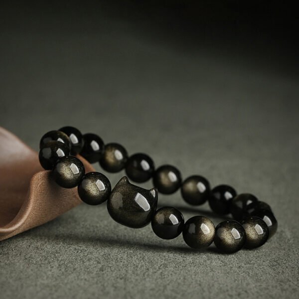 Natural Obsidian Bracelet - 图片 11