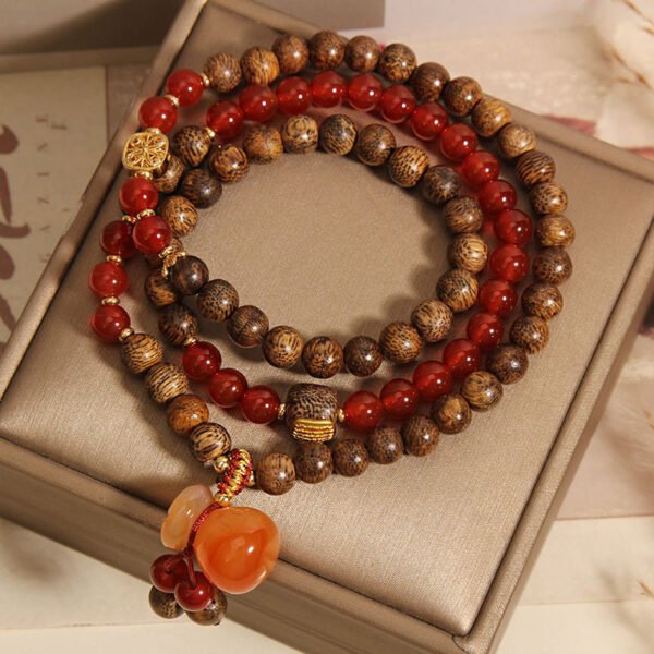 Natural Sinkiang Agate Multi-Layer Bracelet - 图片 4