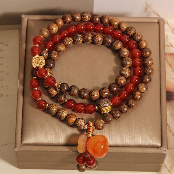 Natural Sinkiang Agate Multi-Layer Bracelet