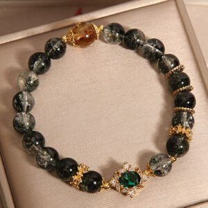 Green Specter Burst Crystal Green Crystal Bracelet