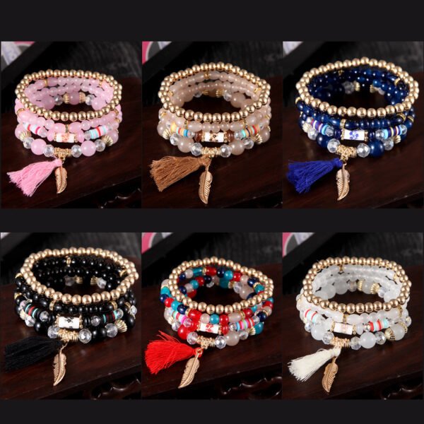 Ethnic Style Multi-layer Beaded Bracelet - 图片 7