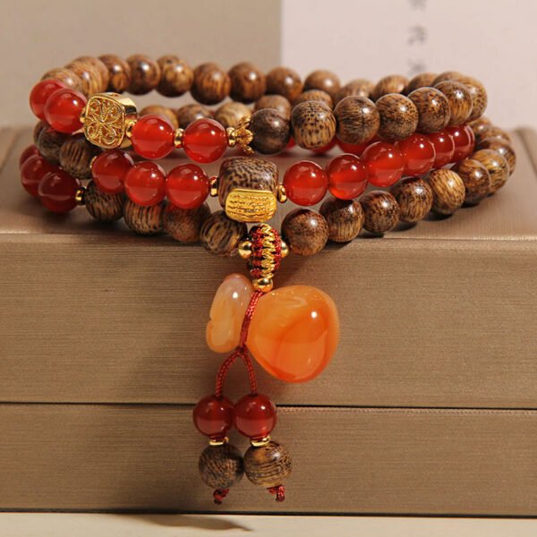 Natural Sinkiang Agate Multi-Layer Bracelet - 图片 3