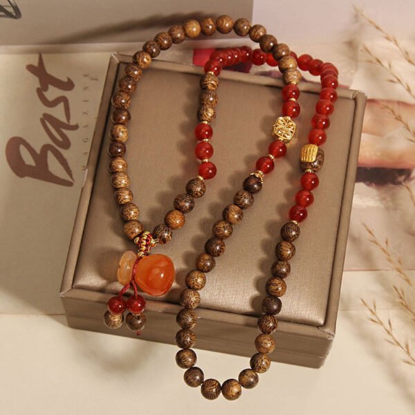 Natural Sinkiang Agate Multi-Layer Bracelet - 图片 5
