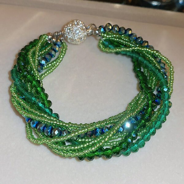 Fine beads, small beads, sparkling bracelet